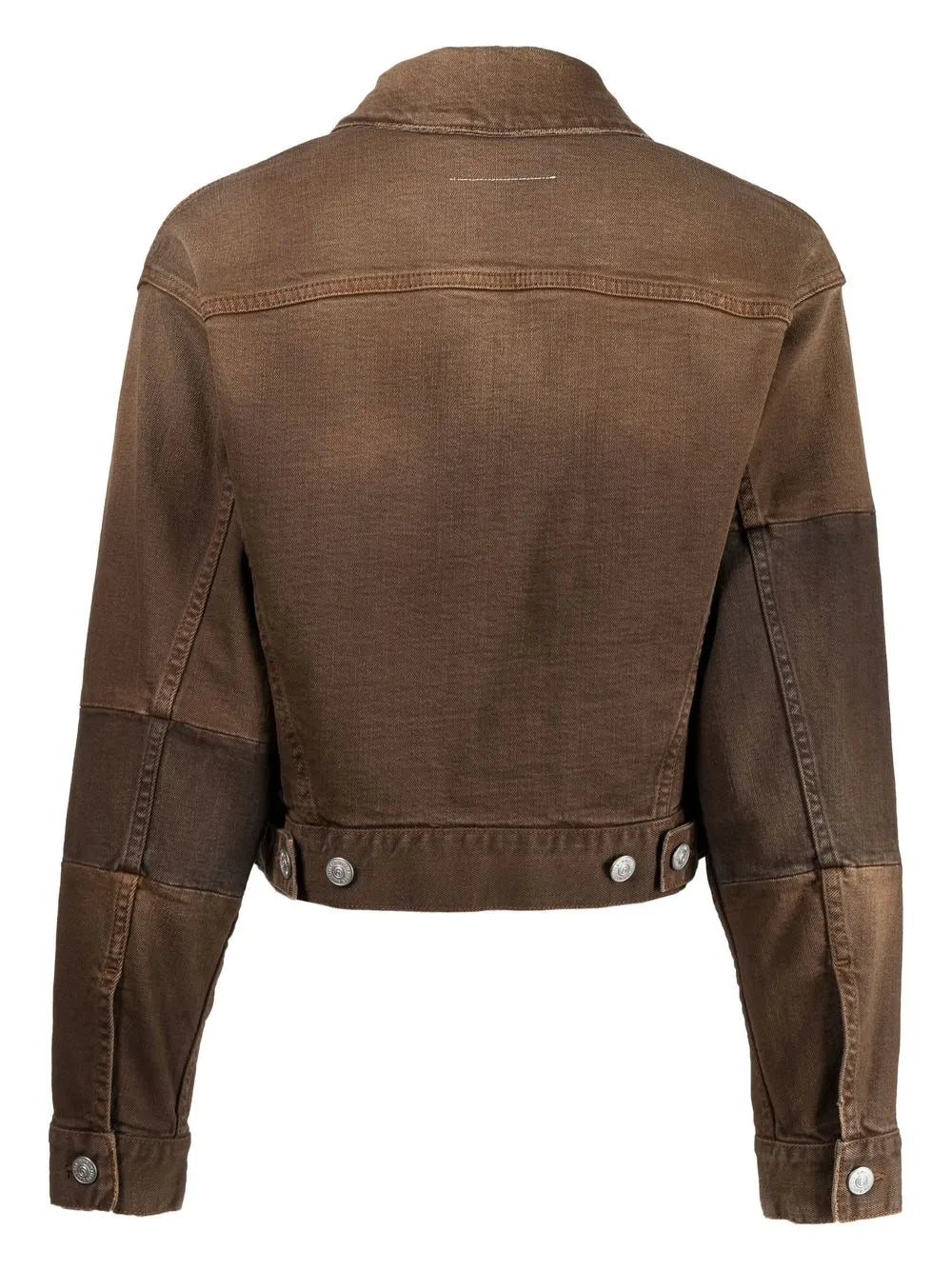 Cropped Bleach-Wash Jacket