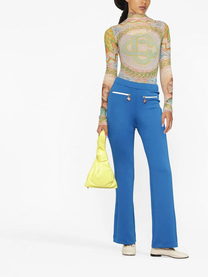 Logo-Charm Flared Trousers
