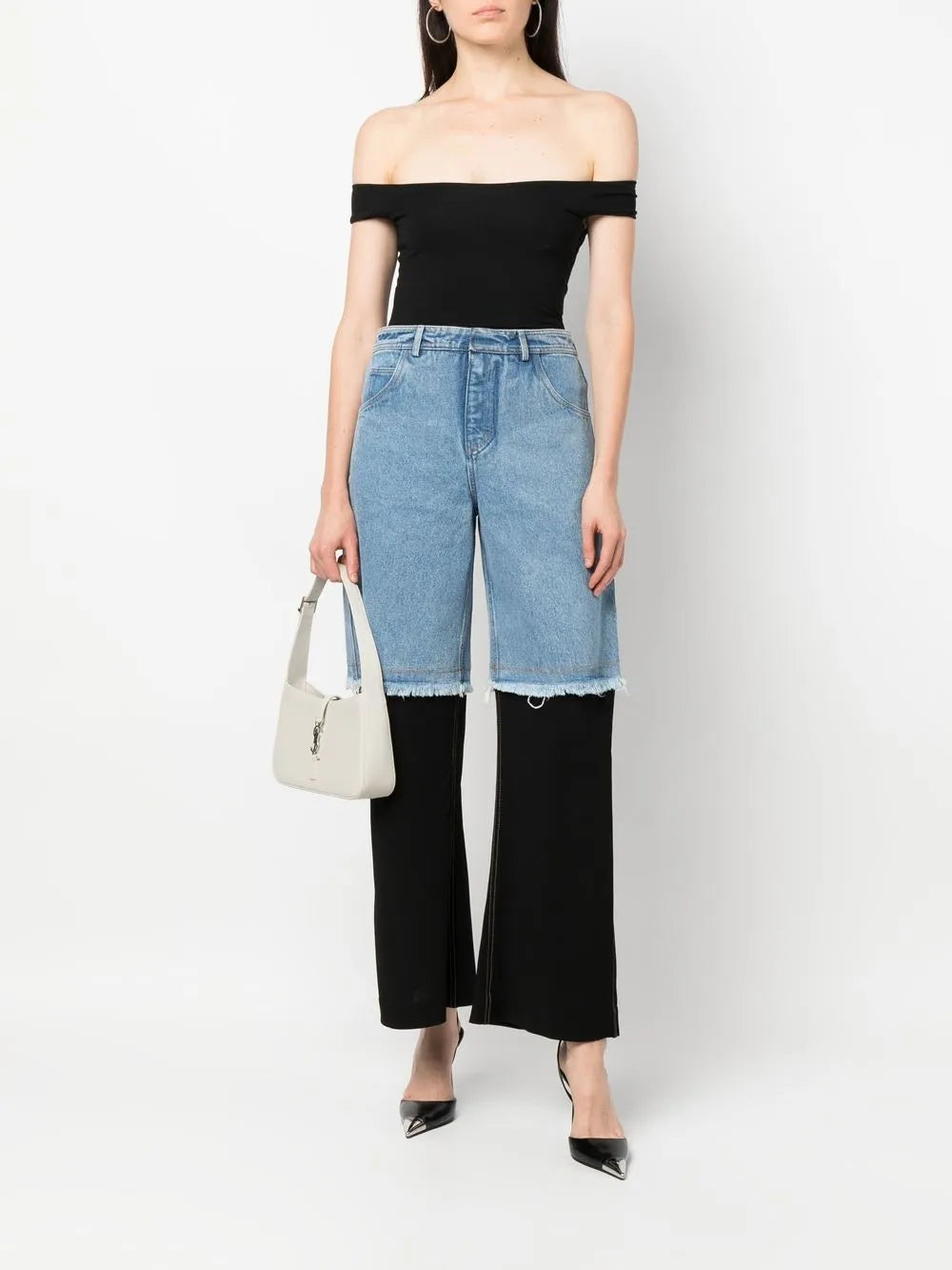 Deconstruct Straight-Leg Jeans