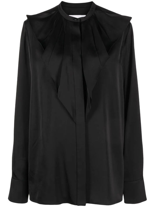 Ruffled Long-Sleeve Blouse