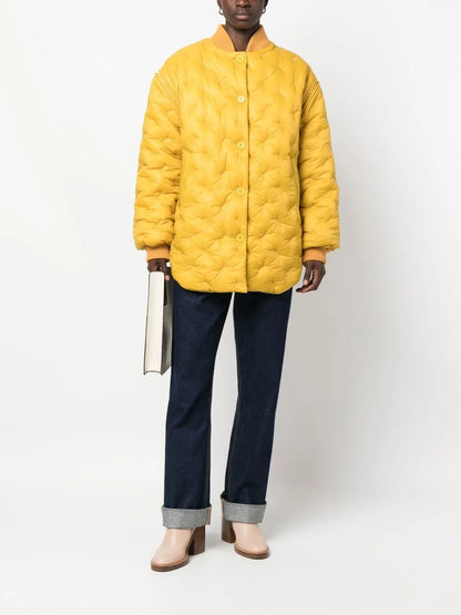 Embossed-Detail Padded Jacket