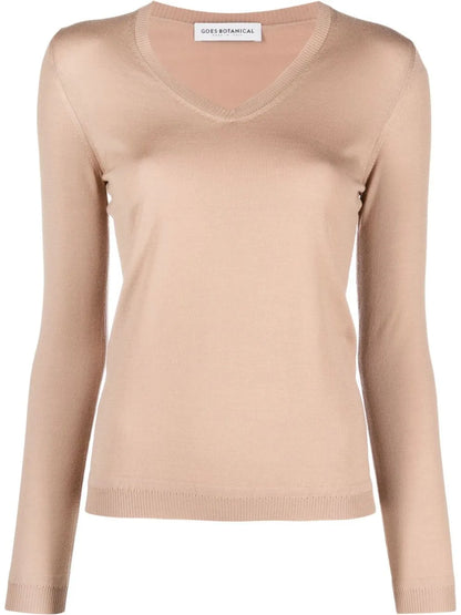 V-Neck Knitted Sweater