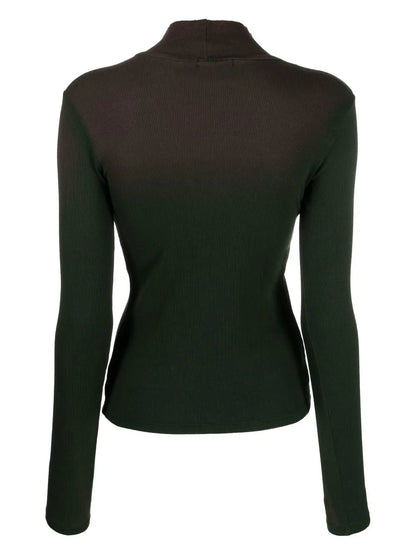 Long-Sleeve Mock-Neck Jumper