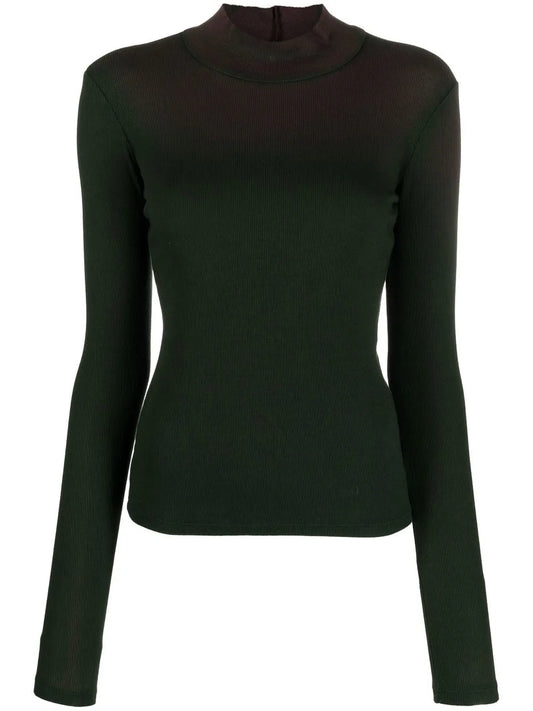 Long-Sleeve Mock-Neck Jumper