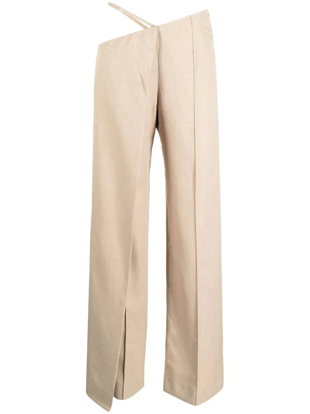 Asymmetric Wide-Leg Trousers