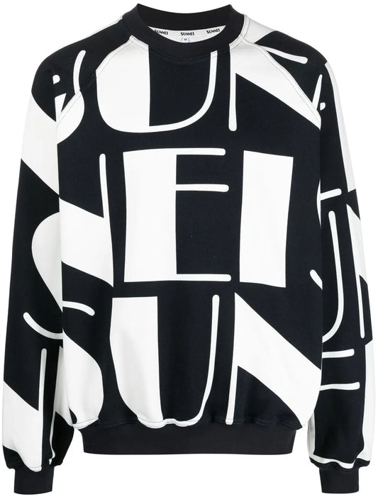 Logo-Print Long-Sleeve Sweatshirt
