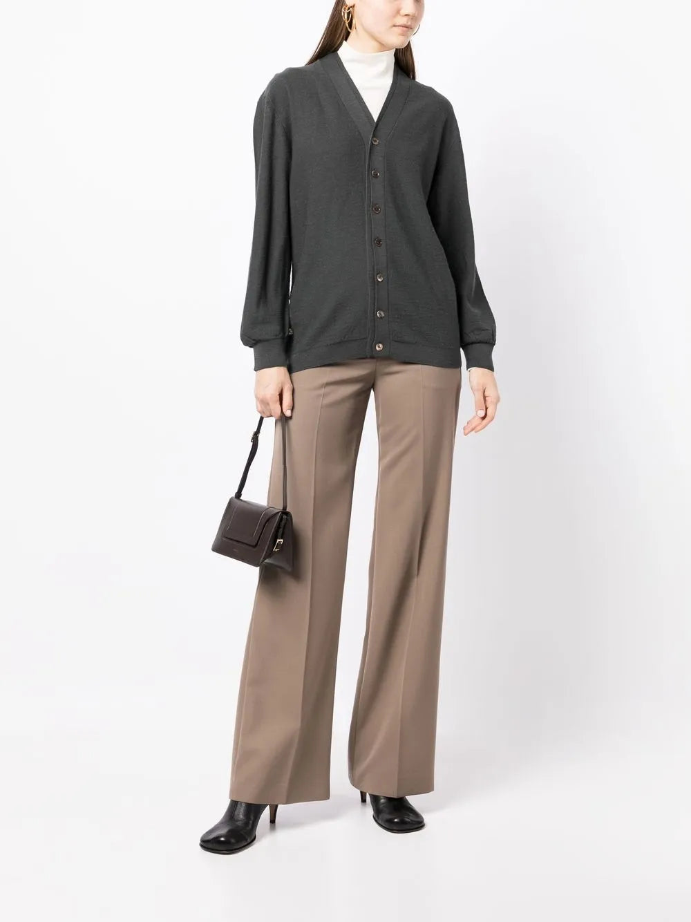 Button-Up Knitted Cardigan
