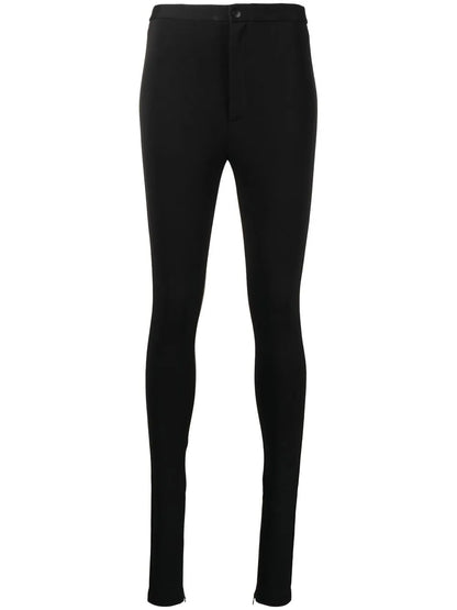 High-Waist Skinny Trousers