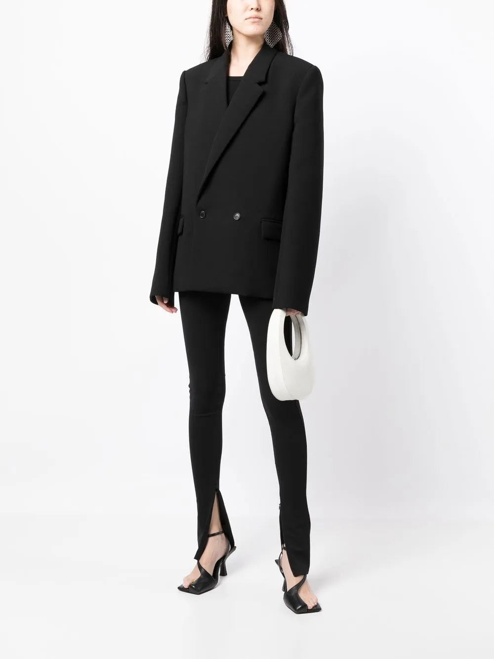 High-Waist Skinny Trousers