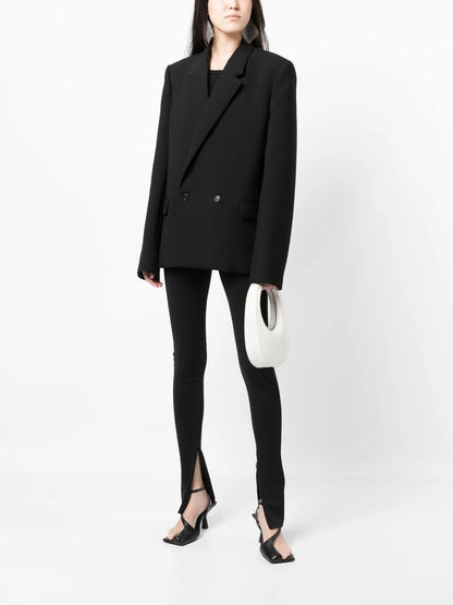 High-Waist Skinny Trousers