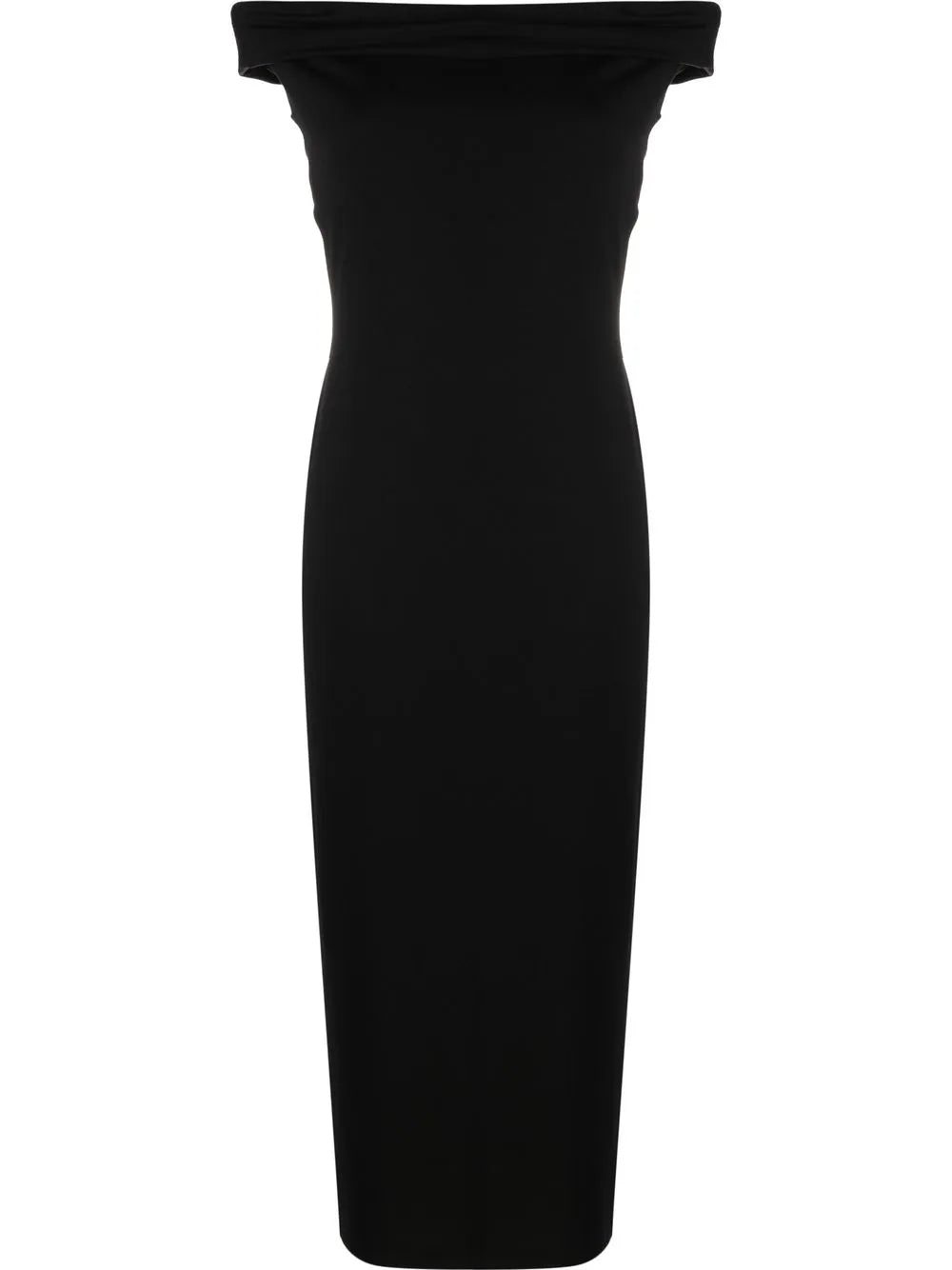 Jamen Off-Shoulder Knitted Midi Dress