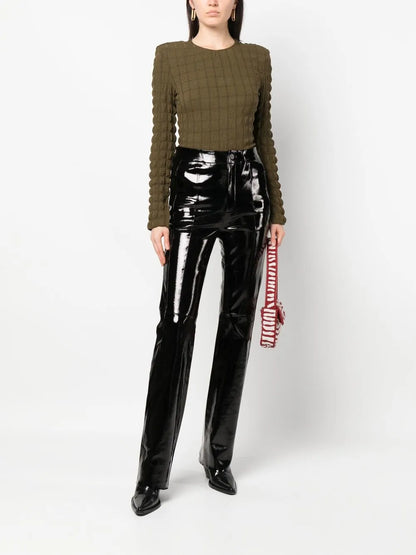 High-Waisted Skinny Trousers