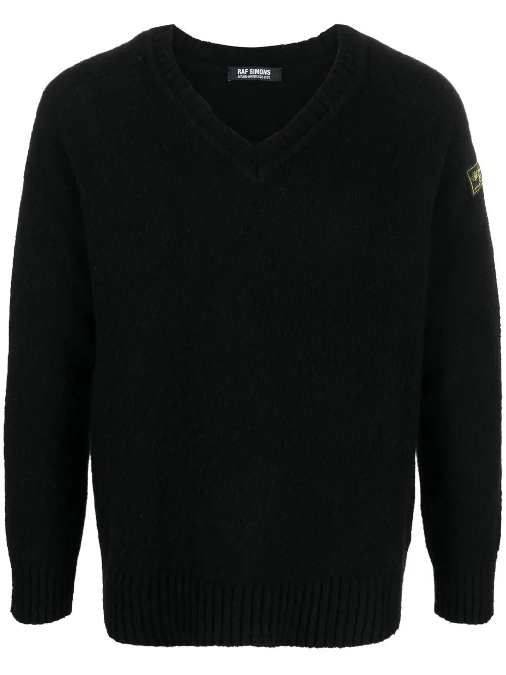 Logo-Patch V-Neck Jumper