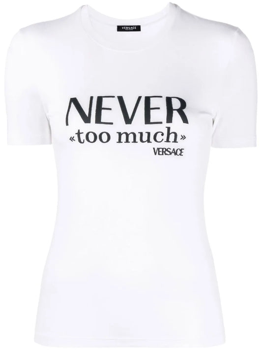 Slogan-Print Short-Sleeve T-Shirt
