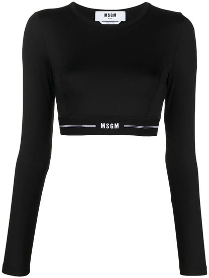 Logo-Underband Cropped Top