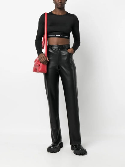 Logo-Underband Cropped Top