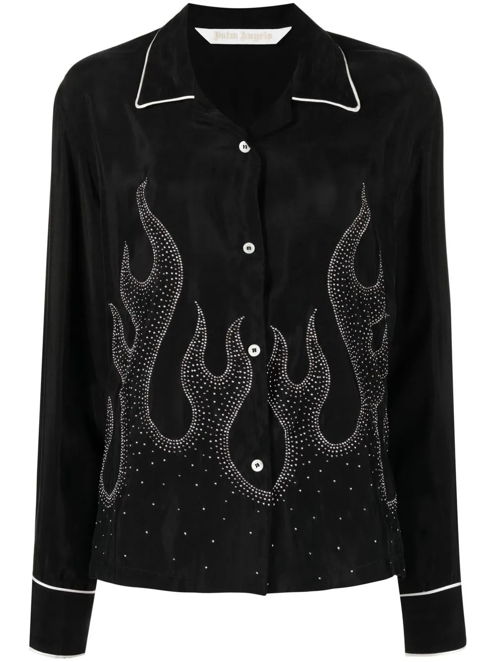 Flame-Embroidered Shirt