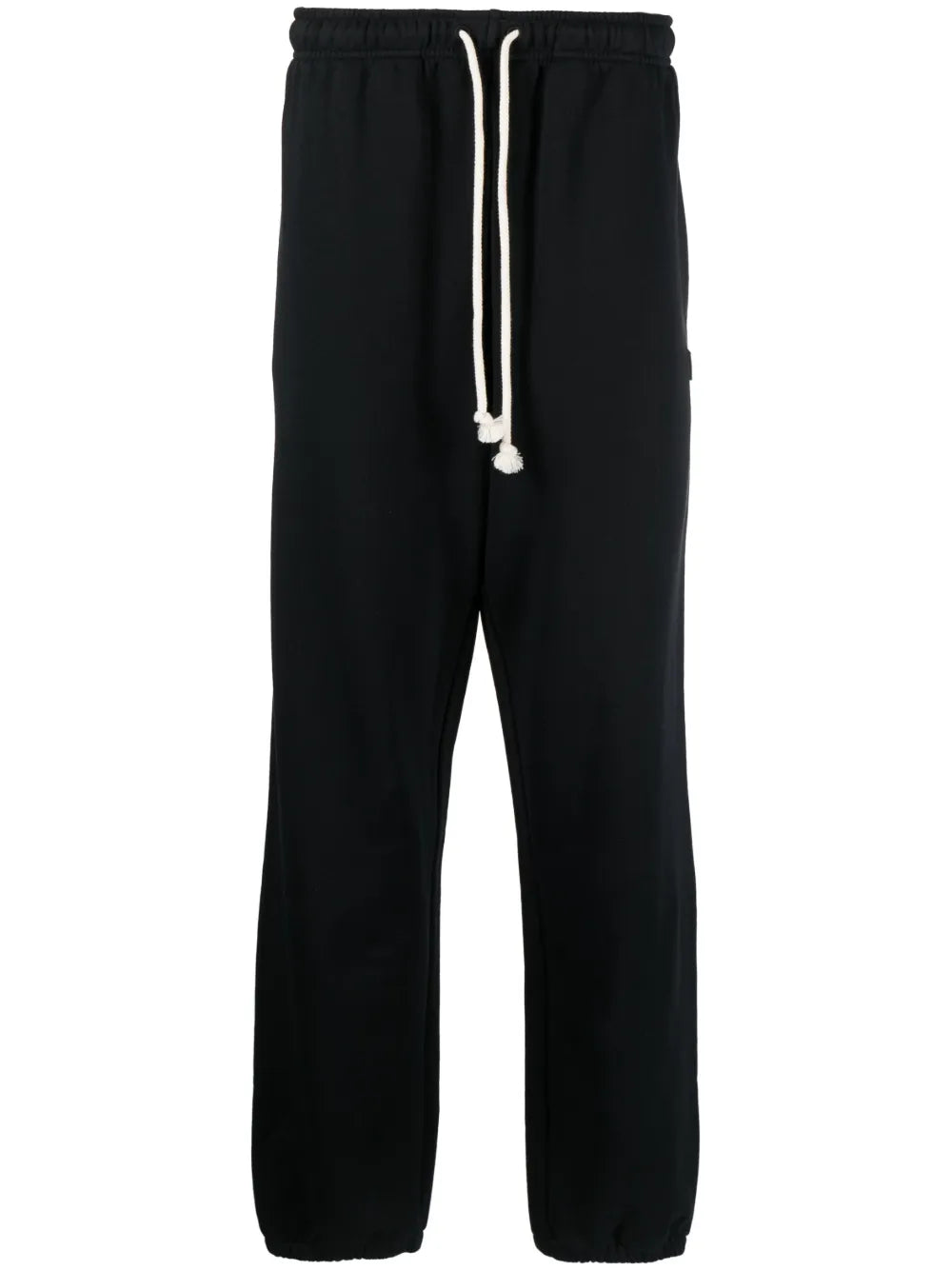Drawstring-Waist Cotton Track Pants