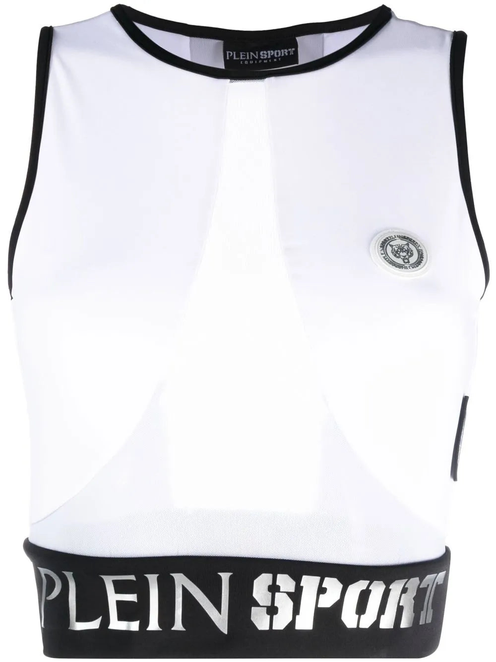 Logo Waistband Cotton Crop Top