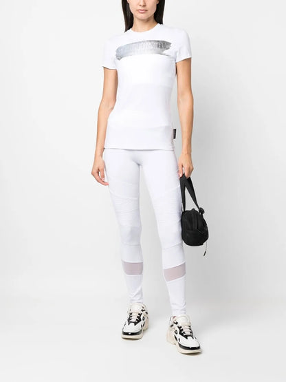 Metallic Logo-Print T-Shirt