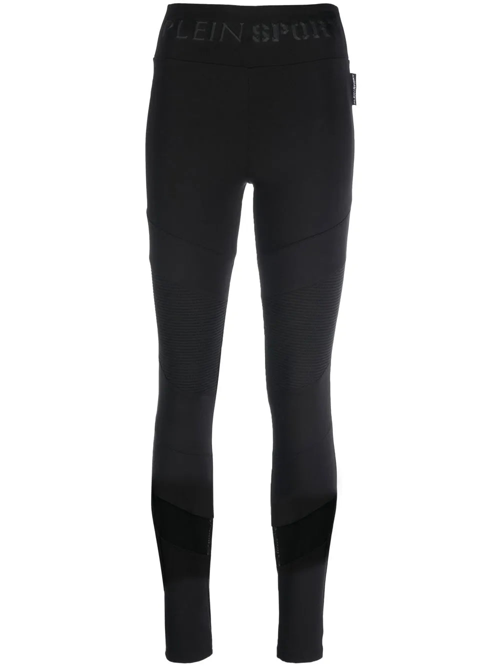 Ribbed-Panelled Cotton Leggings
