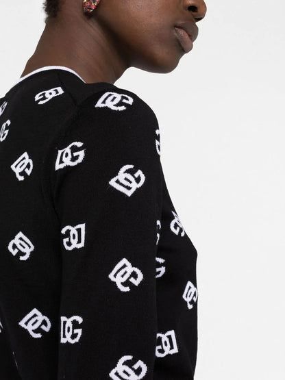 Dg Intarsia-Knit Cardigan