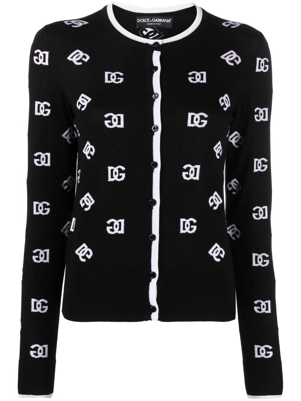 Dg Intarsia-Knit Cardigan