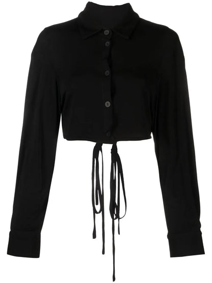 Cropped Wrap Top