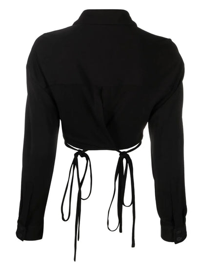 Cropped Wrap Top