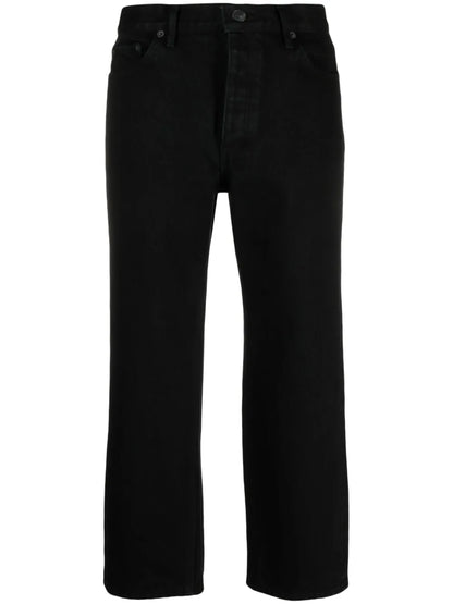 Cropped Straight-Leg Jeans