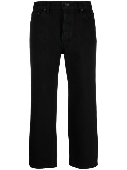 Cropped Straight-Leg Jeans