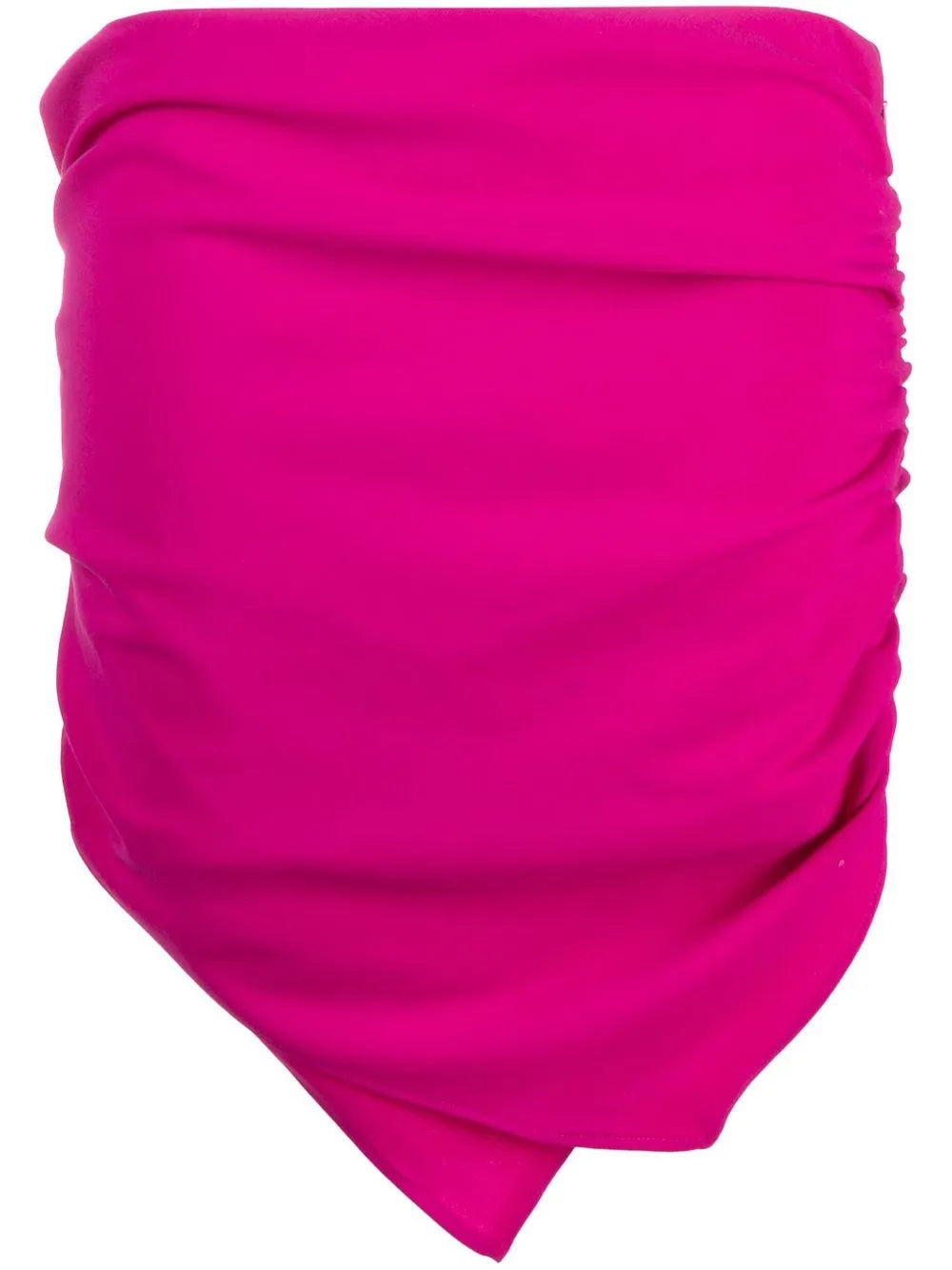 Hatty Ruched Asymmetric Miniskirt