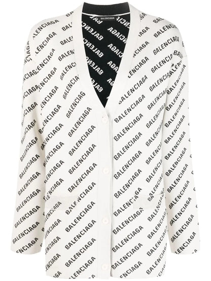 Mini Allover Logo Cardigan