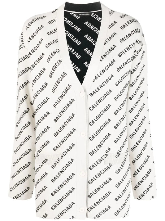 Mini Allover Logo Cardigan