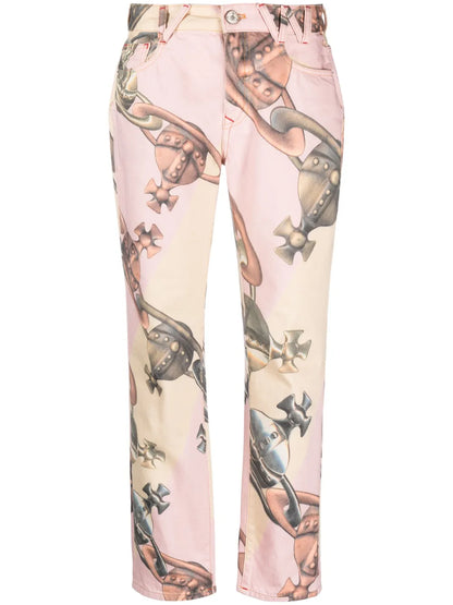 Harris Logo-Print Cotton Jeans