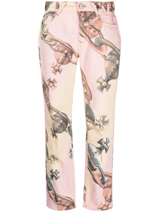 Harris Logo-Print Cotton Jeans