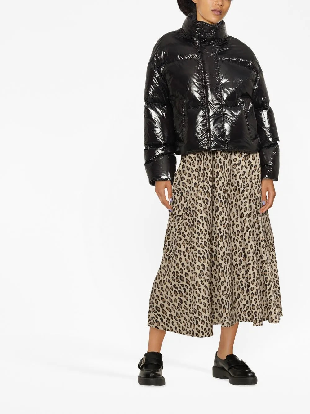 Funnel-Neck Puffer Jacket