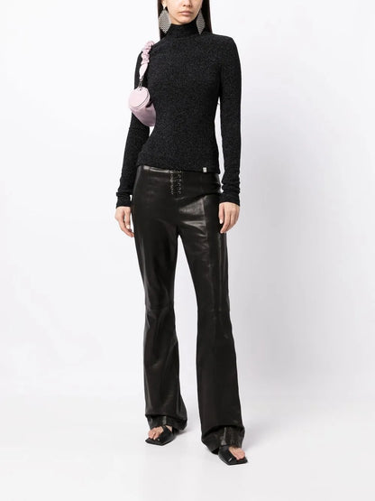 Shimmer Crew-Neck Top