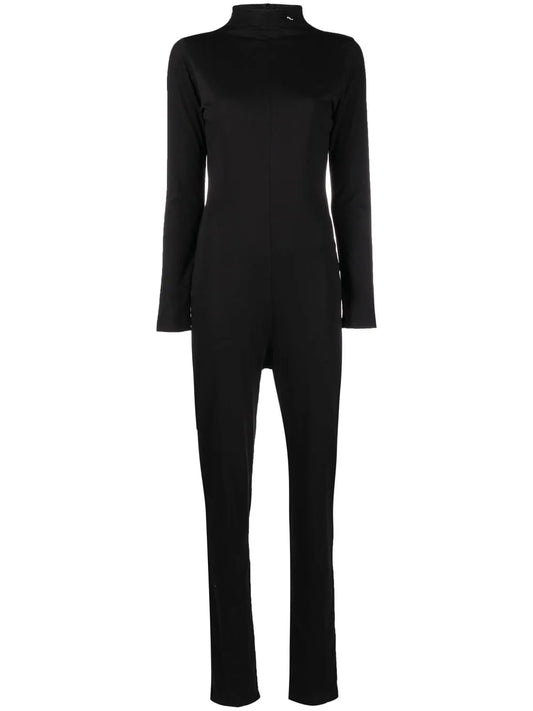 Funnel Neck Logo Jumpsuit