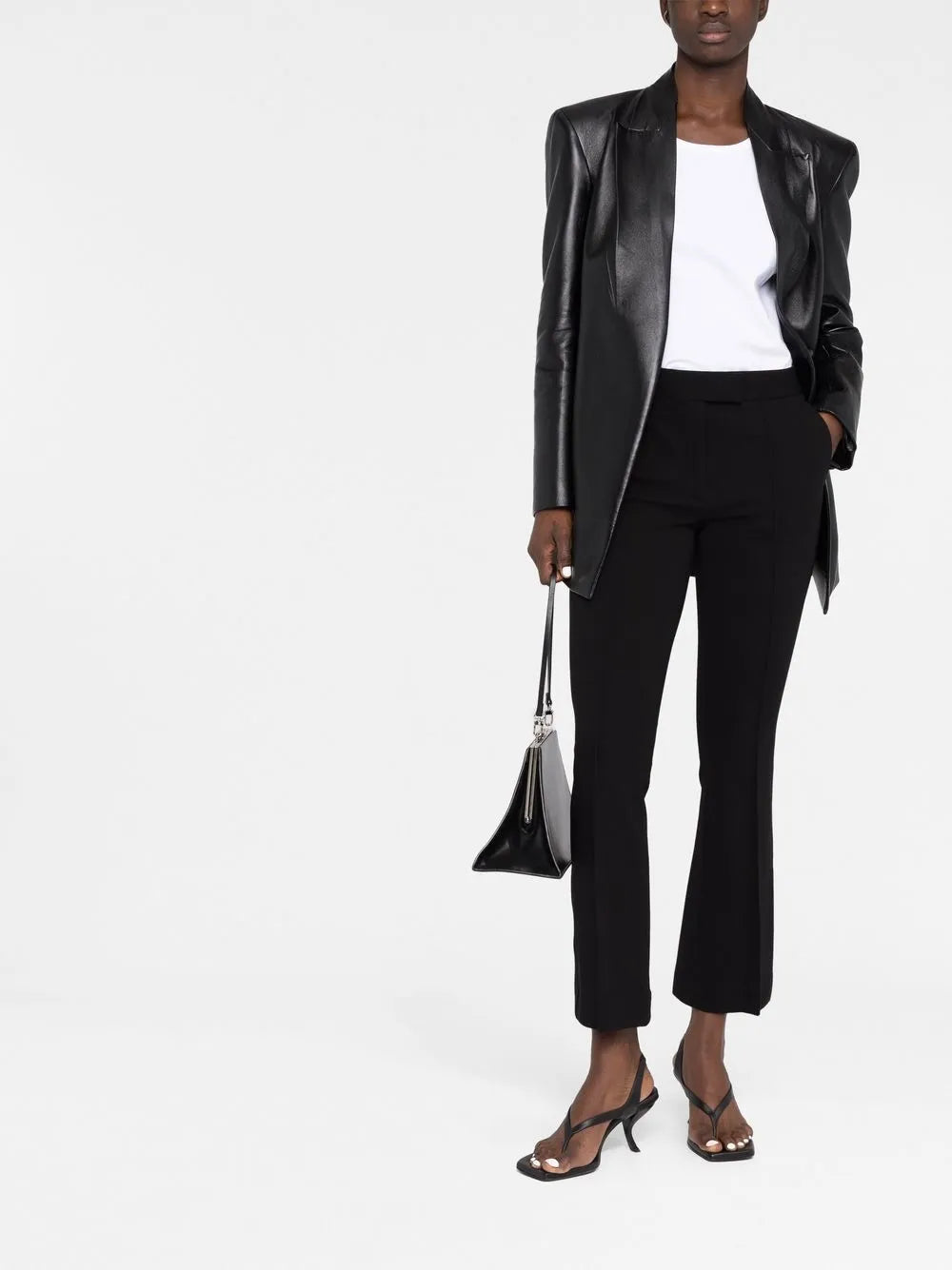 Flared Cropped Trousers