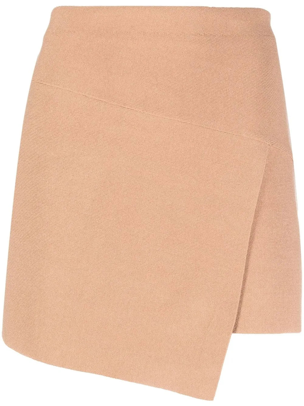 Asymmetric Mini Wrap Skirt