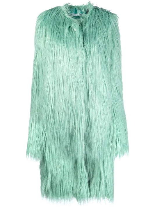 Faux-Fur Mid-Length Coat