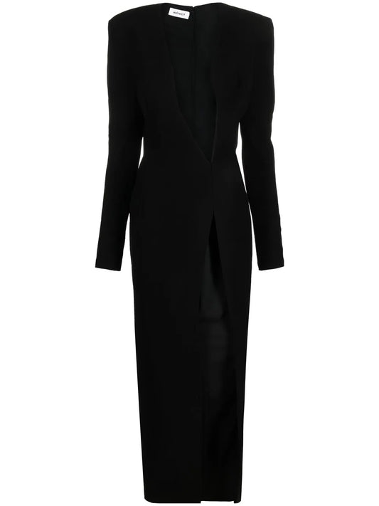 Plunging V-Neck Dress