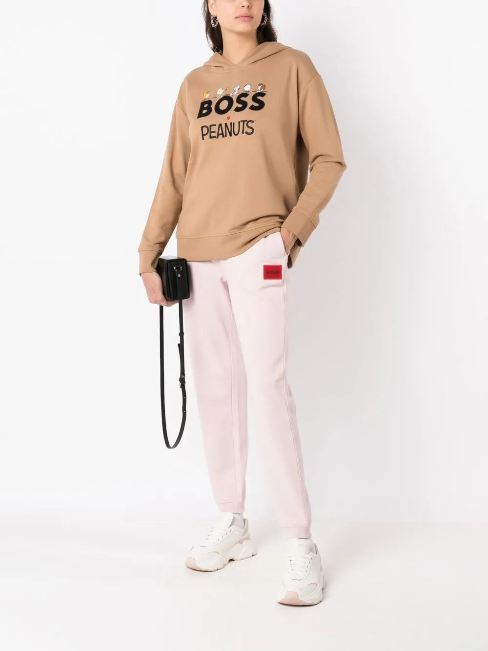 Cuffed Logo-Patch Track Pants