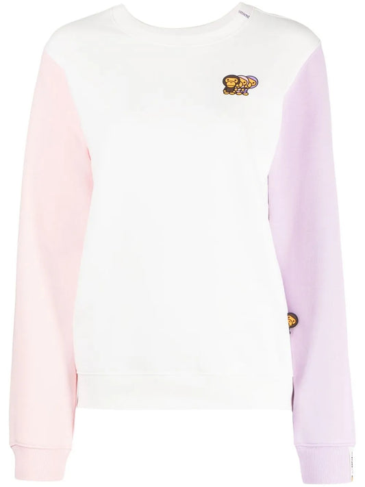 Logo-Embroidered Colour-Block Sweatshirt