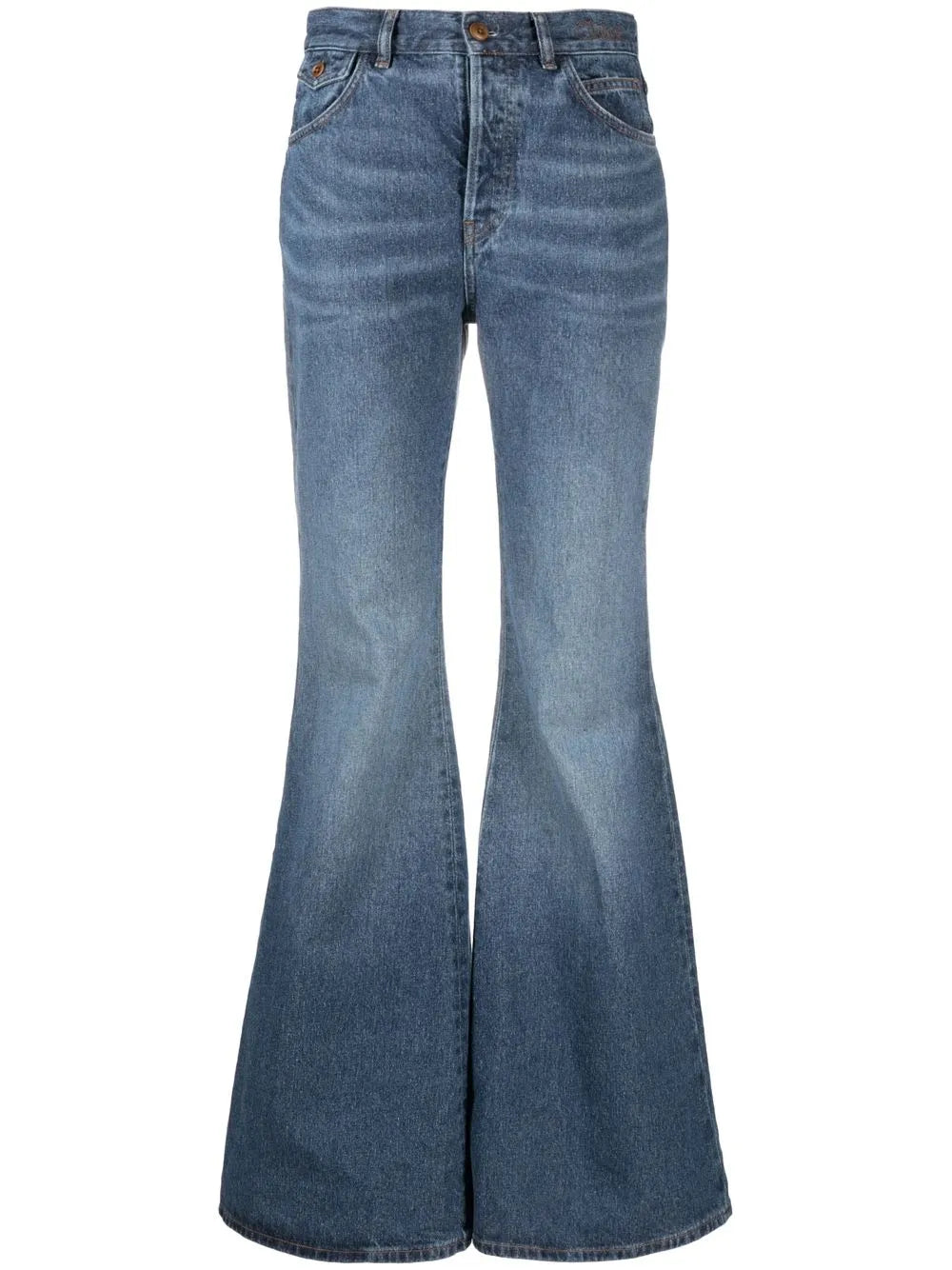 Recycled Cotton Denim Flared Jeans