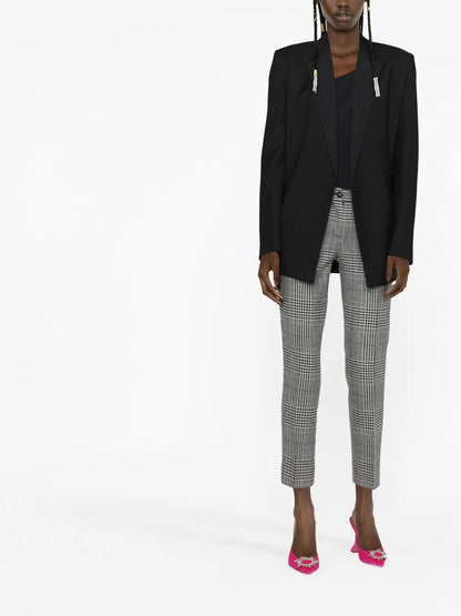 Virgin Wool Tartan Trousers