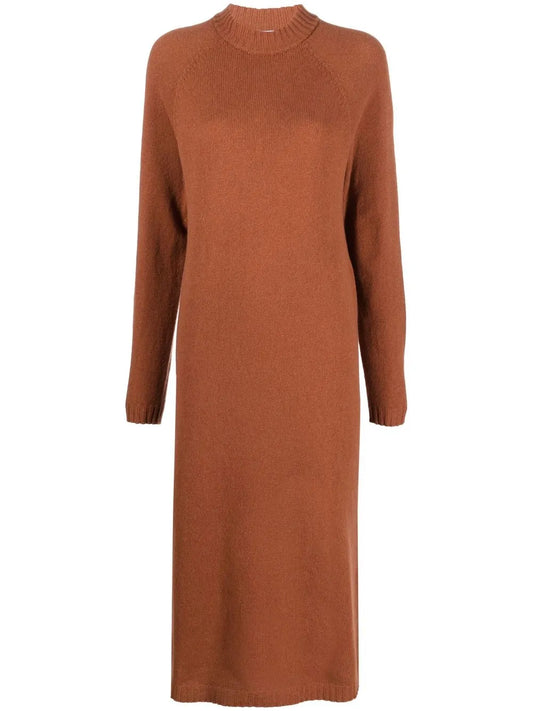 Mock-Neck Knit Dress