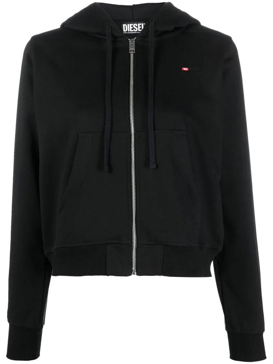 Drawstring Zipped Hoodie