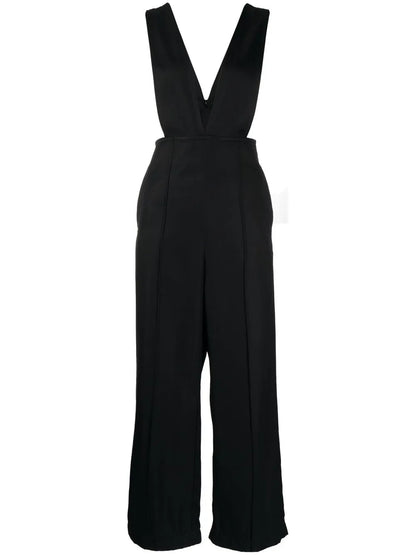 Deep V-Neck Jumpsuit